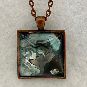 Small Wearable Abstract Pendant